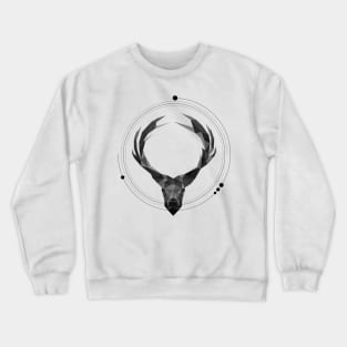 Black & white Deer Crewneck Sweatshirt